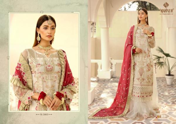 Mahnur 3 Bridal Wear Georgette Designer Salwar Suits Collection